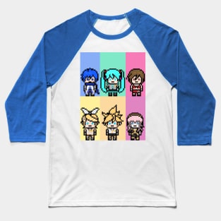 Vocaloid Pixel Art Baseball T-Shirt